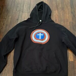 Black Graphic Hoodie